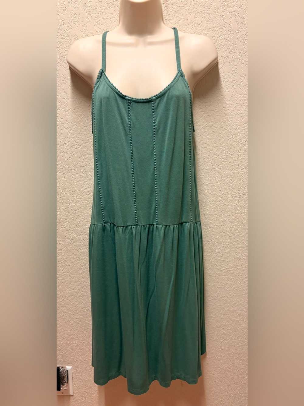 Loft Sleeveless Scoop Neck Women’s Dress in Geeen Sz M